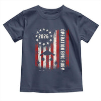 Operation Epic Fury 2026 American Flag Bomber Toddler T Shirt B2 Spirit Patriotic Air Dominance