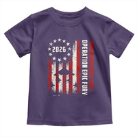 Operation Epic Fury 2026 American Flag Bomber Toddler T Shirt B2 Spirit Patriotic Air Dominance