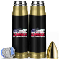Operation Epic Fury Fighter Jet Formation American Flag Bullet Tumbler B12 Spirit USA Strength and Freedom