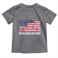 Operation Epic Fury Fighter Jet Formation American Flag Toddler T Shirt B12 Spirit USA Strength and Freedom