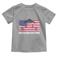 Operation Epic Fury Fighter Jet Formation American Flag Toddler T Shirt B12 Spirit USA Strength and Freedom