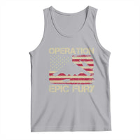 Operation Epic Fury Vintage American Flag Bomber Tank Top B2 Spirit Patriotic Strength