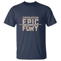 Operation Epic Fury Stealth Bomber Silhouette T Shirt Patriotic B2 Spirit Aviation Statement