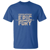 Operation Epic Fury Stealth Bomber Silhouette T Shirt Patriotic B2 Spirit Aviation Statement