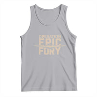 Operation Epic Fury Stealth Bomber Silhouette Tank Top Patriotic B2 Spirit Aviation Statement