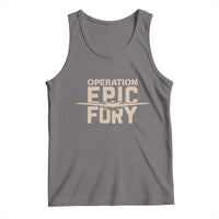 Operation Epic Fury Stealth Bomber Silhouette Tank Top Patriotic B2 Spirit Aviation Statement