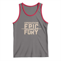 Operation Epic Fury Stealth Bomber Silhouette Tank Top Patriotic B2 Spirit Aviation Statement