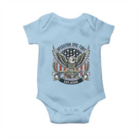 Operation Epic Fury Patriotic Eagle Crest Est 2026 Baby Onesie American Strength Freedom
