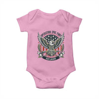 Operation Epic Fury Patriotic Eagle Crest Est 2026 Baby Onesie American Strength Freedom