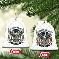 Operation Epic Fury Patriotic Eagle Crest Est 2026 Ceramic Ornament American Strength Freedom