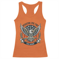 Operation Epic Fury Patriotic Eagle Crest Est 2026 Racerback Tank Top American Strength Freedom