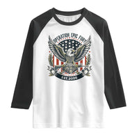 Operation Epic Fury Patriotic Eagle Crest Est 2026 Raglan Shirt American Strength Freedom