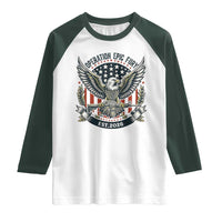 Operation Epic Fury Patriotic Eagle Crest Est 2026 Raglan Shirt American Strength Freedom