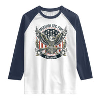 Operation Epic Fury Patriotic Eagle Crest Est 2026 Raglan Shirt American Strength Freedom