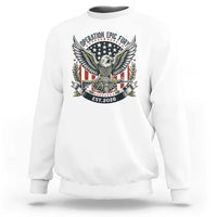 Operation Epic Fury Patriotic Eagle Crest Est 2026 Sweatshirt American Strength Freedom