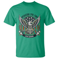 Operation Epic Fury Patriotic Eagle Crest Est 2026 T Shirt American Strength Freedom