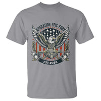 Operation Epic Fury Patriotic Eagle Crest Est 2026 T Shirt American Strength Freedom