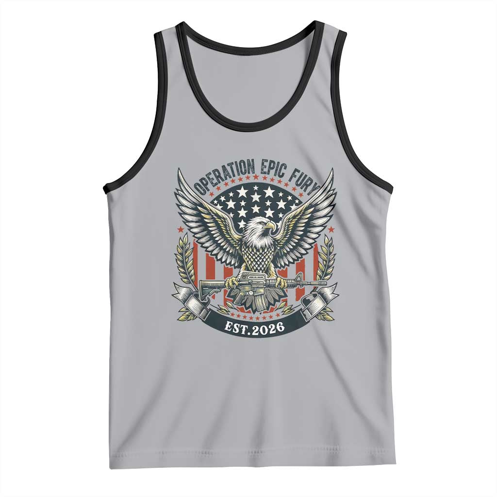 Operation Epic Fury Patriotic Eagle Crest Est 2026 Tank Top American Strength Freedom