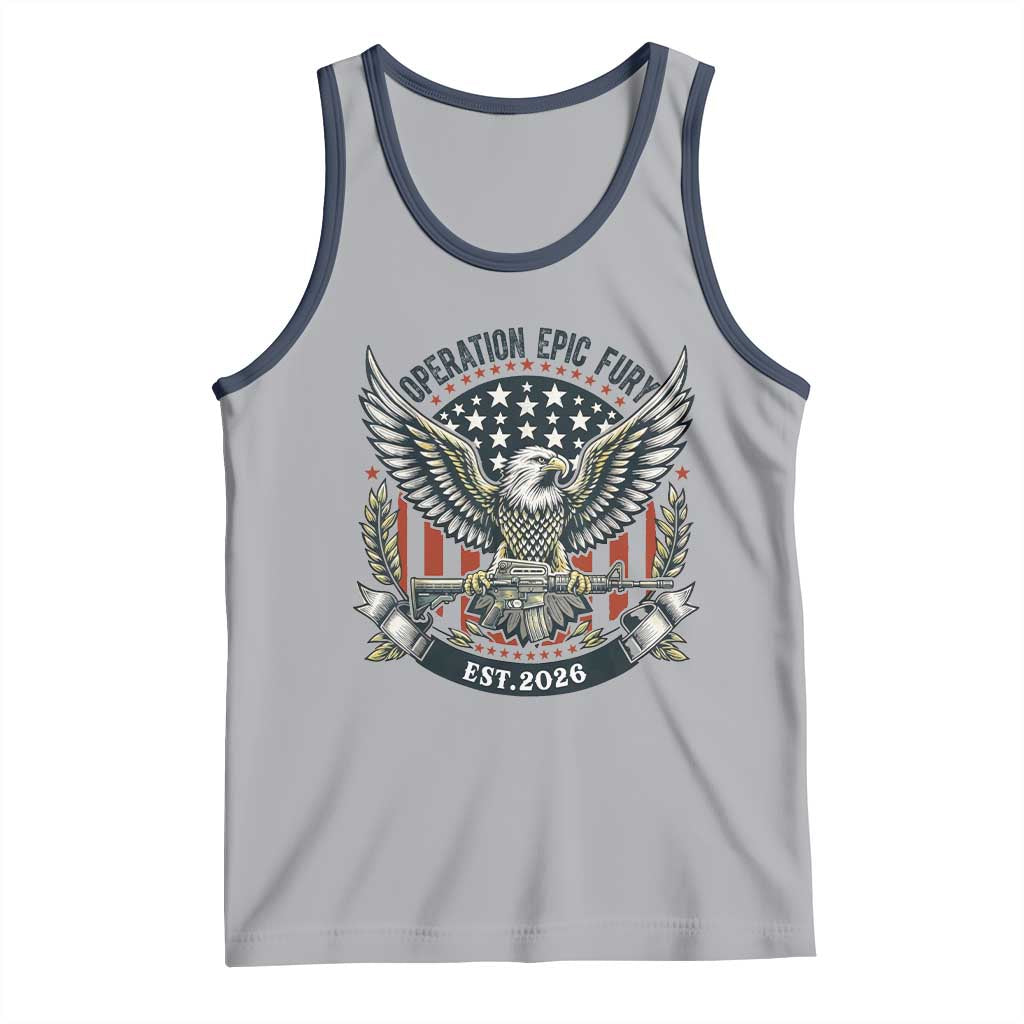 Operation Epic Fury Patriotic Eagle Crest Est 2026 Tank Top American Strength Freedom