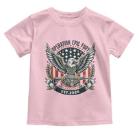 Operation Epic Fury Patriotic Eagle Crest Est 2026 Toddler T Shirt American Strength Freedom