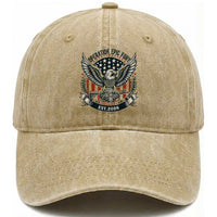 Operation Epic Fury Patriotic Eagle Crest Est 2026 Washed Cotton Baseball Cap American Strength Freedom