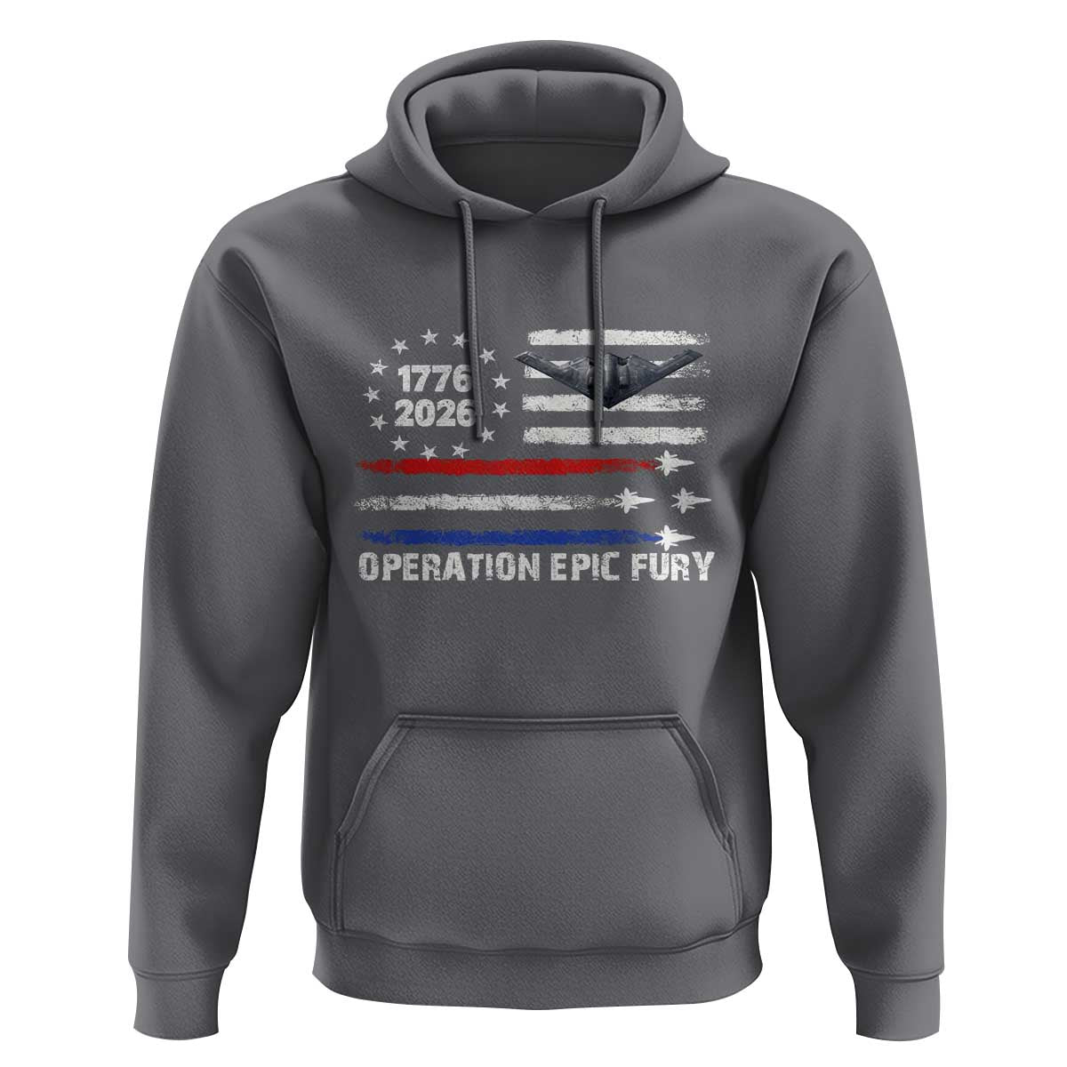 Operation Epic Fury 1776 2026 American Flag Aviation Hoodie Freedom Anniversary Statement