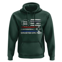 Operation Epic Fury 1776 2026 American Flag Aviation Hoodie Freedom Anniversary Statement