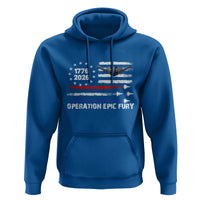 Operation Epic Fury 1776 2026 American Flag Aviation Hoodie Freedom Anniversary Statement