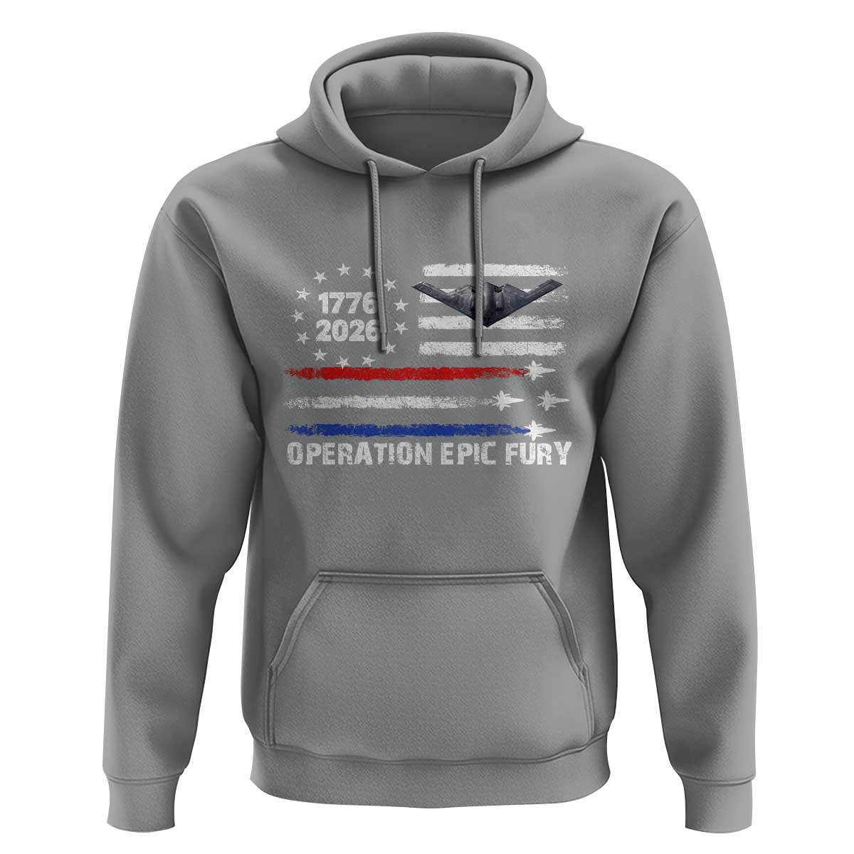 Operation Epic Fury 1776 2026 American Flag Aviation Hoodie Freedom Anniversary Statement