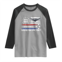 Operation Epic Fury 1776 2026 American Flag Aviation Raglan Shirt Freedom Anniversary Statement