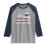Operation Epic Fury 1776 2026 American Flag Aviation Raglan Shirt Freedom Anniversary Statement