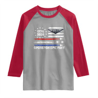 Operation Epic Fury 1776 2026 American Flag Aviation Raglan Shirt Freedom Anniversary Statement