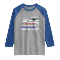 Operation Epic Fury 1776 2026 American Flag Aviation Raglan Shirt Freedom Anniversary Statement