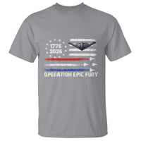Operation Epic Fury 1776 2026 American Flag Aviation T Shirt Freedom Anniversary Statement