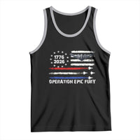 Operation Epic Fury 1776 2026 American Flag Aviation Tank Top Freedom Anniversary Statement