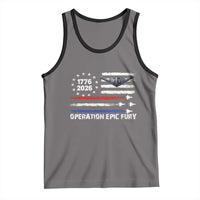 Operation Epic Fury 1776 2026 American Flag Aviation Tank Top Freedom Anniversary Statement