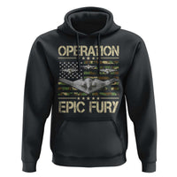 Operation Epic Fury Camo American Flag Hoodie B12 Spirit Stealth Bomber Formation Patriotic Air Power