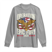 Operation Epic Fury 2026 Patriotic Eagle Crest Long Sleeve Shirt American Strength and Freedom