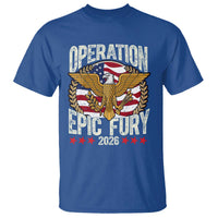 Operation Epic Fury 2026 Patriotic Eagle Crest T Shirt American Strength and Freedom