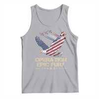 Operation Epic Fury American Eagle Flag Tank Top Jet Flyover USA Freedom