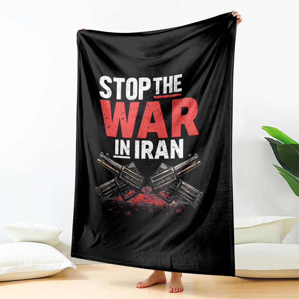 Stop the War in Iran Throw Blanket Anti War Protest Peace Advocacy Human Rights