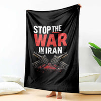 Stop the War in Iran Throw Blanket Anti War Protest Peace Advocacy Human Rights
