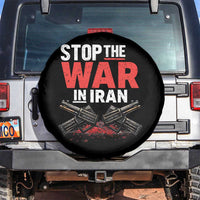 Stop the War in Iran Spare Tire Cover Anti War Protest Peace Advocacy Human Rights