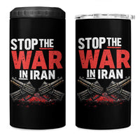 Stop the War in Iran 4 in 1 Can Cooler Tumbler Anti War Protest Peace Advocacy Human Rights