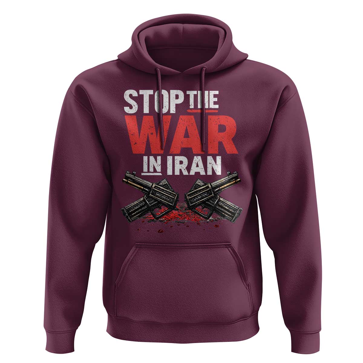 Stop the War in Iran Hoodie Anti War Protest Peace Advocacy Human Rights