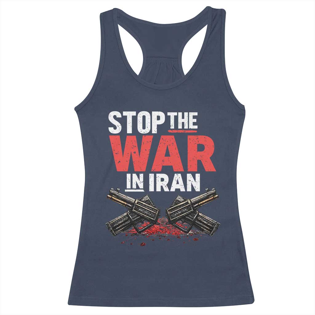 Stop the War in Iran Racerback Tank Top Anti War Protest Peace Advocacy Human Rights