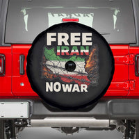 Free Iran No War Protest Graphic Spare Tire Cover Barbed Wire Freedom Human Rights Solidarity