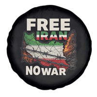 Free Iran No War Protest Graphic Spare Tire Cover Barbed Wire Freedom Human Rights Solidarity