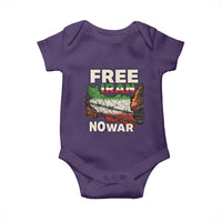 Free Iran No War Protest Graphic Baby Onesie Barbed Wire Freedom Human Rights Solidarity