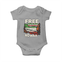 Free Iran No War Protest Graphic Baby Onesie Barbed Wire Freedom Human Rights Solidarity